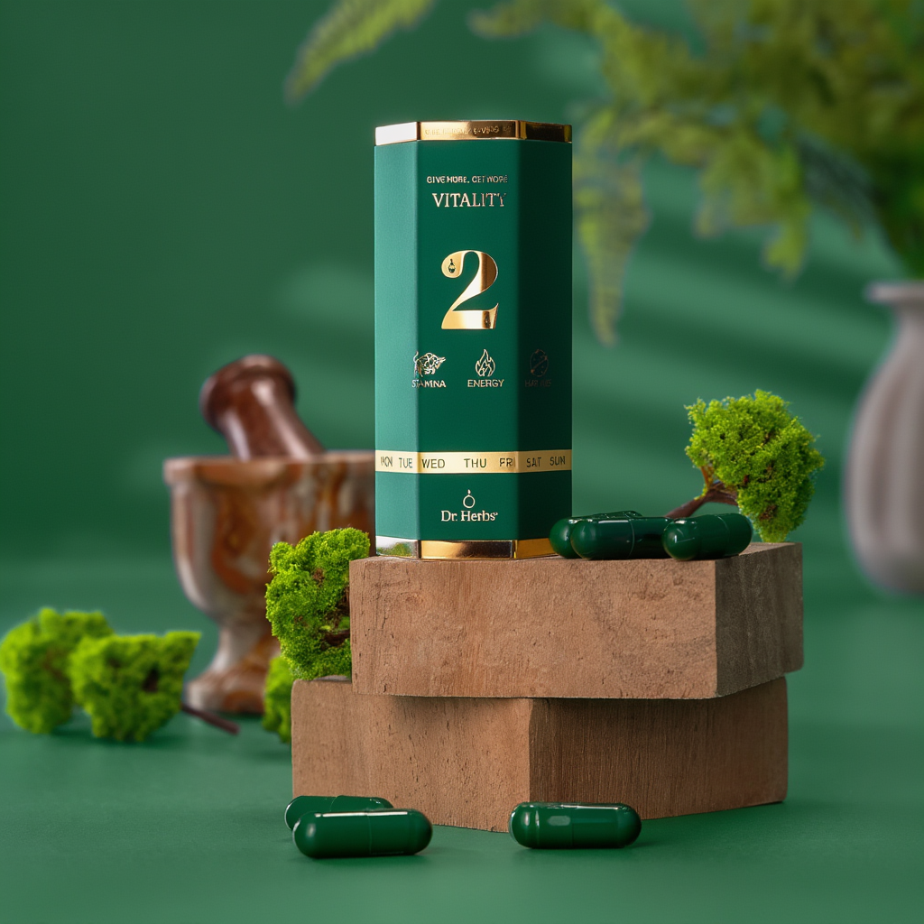 Nutri Herbal 2nd ROUND Vitality Capsules – Premium Herbal Performance & Energy Support for Men (Natural Formula)