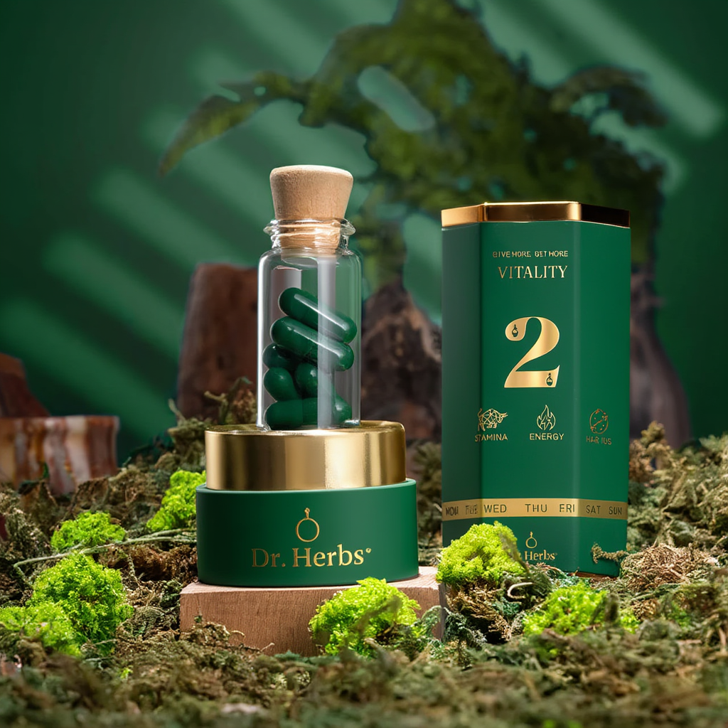 Nutri Herbal 2nd ROUND Vitality Capsules – Premium Herbal Performance & Energy Support for Men (Natural Formula)